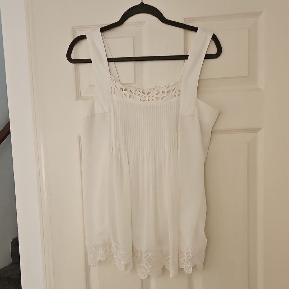 Vintage White Catherine Malandrino Top Size 2